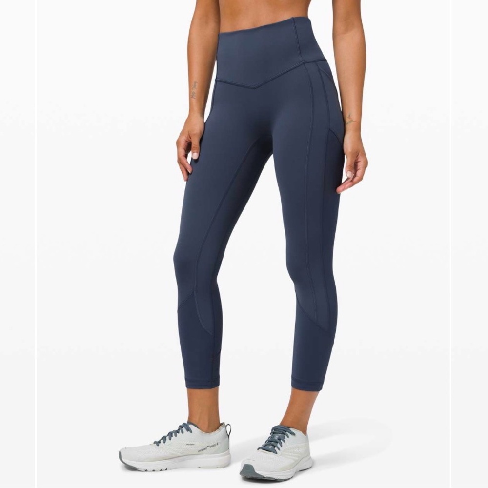 Lululemon All The Right Places Crop II 23" - Iron Blue - Size 8